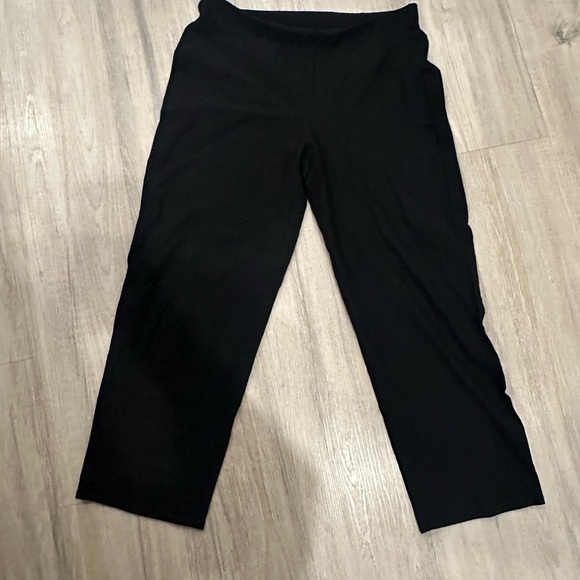 Eileen Fisher Pants - Eileen Fisher Black with Soft Textured Fabric